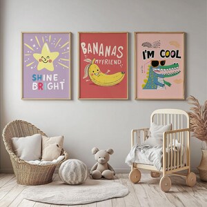 115 Kids Room Prints Gallery Wall Art Set, Nursery Wall Art, Playroom ...