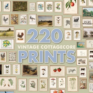 Vintage Prints MEGA Bundle 220, Gallery Wall Set, Vintage Wall Art, Printable Wall Art, Vintage Posters, Vintage Gallery Wall Art Set