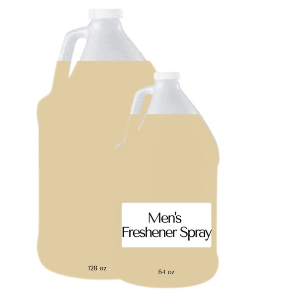 Bulk - Men's Freshener Spray - 128 oz - You Package and Label