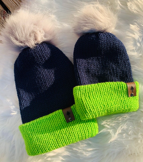 Custom Beanies Seahawks/ Seahawks 