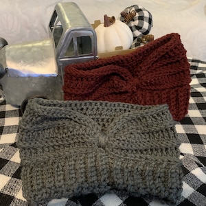 Hand crocheted ear warmer/ headband