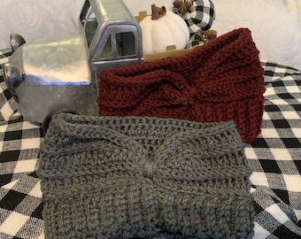 Hand crocheted ear warmer/ headband