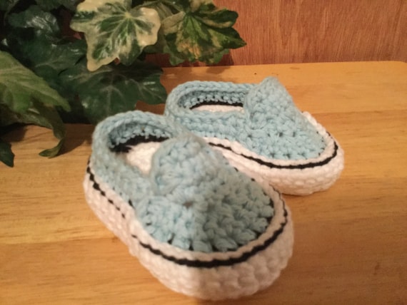 Crochet Vans Style Slippers Etsy
