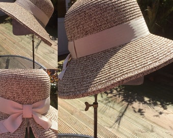 Straw Hat With String - Etsy UK