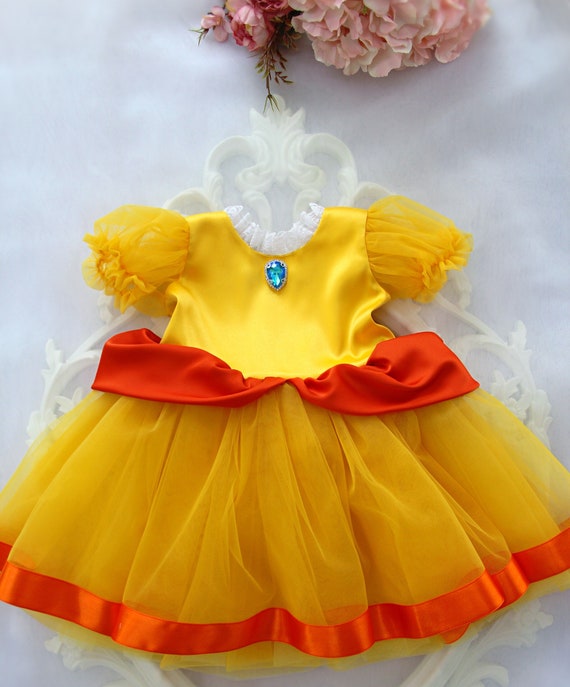 Toddler Party Dress | Yellow Princess Tulle Dress | Daisy Theme Birthday Outfit