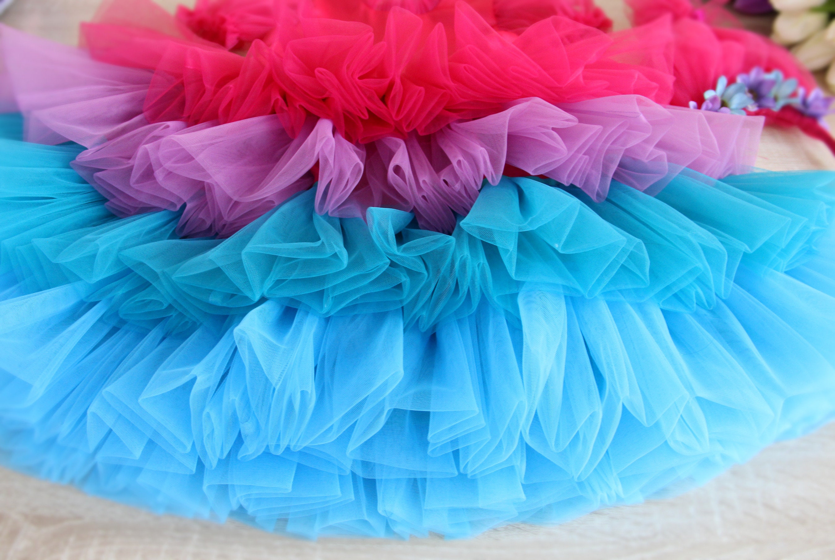 Princess Poppy Inspired Ruffle Dress Toddler Trolls Inspired | Etsy
