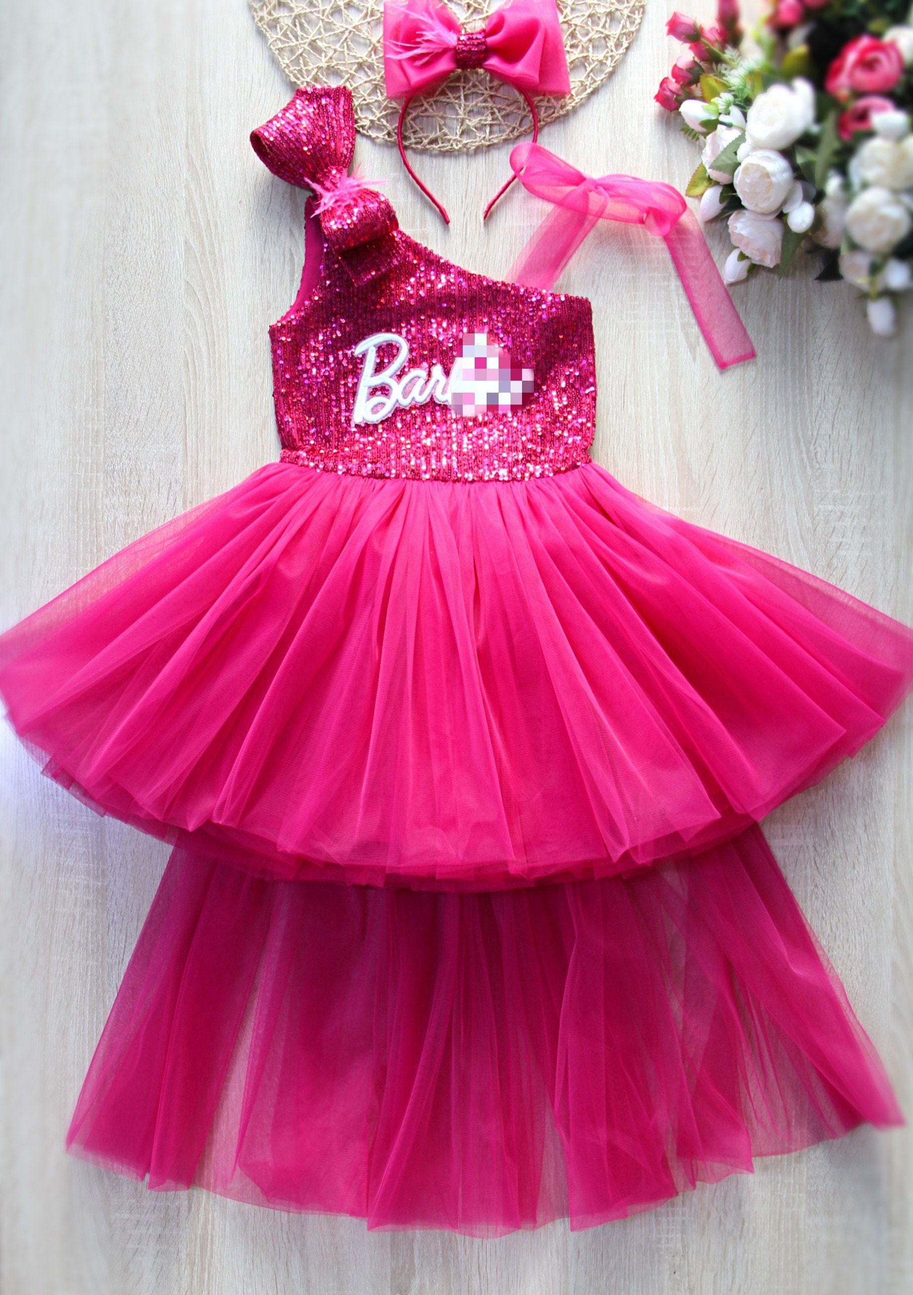 Floral Applique Evening Gown Barbie Pageant Dress For Girls With Ruffles,  Tiered Halter Neck, And Organza Puffy Skirt Perfect For Flower Girls And  Kids Parties From Xzy1984316, $157.41 | DHgate.Com