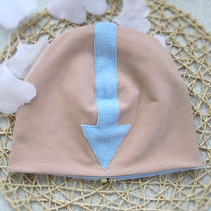 Beanie Wendemütze: Beige mit Blauer Pfeil, Legende von Korra