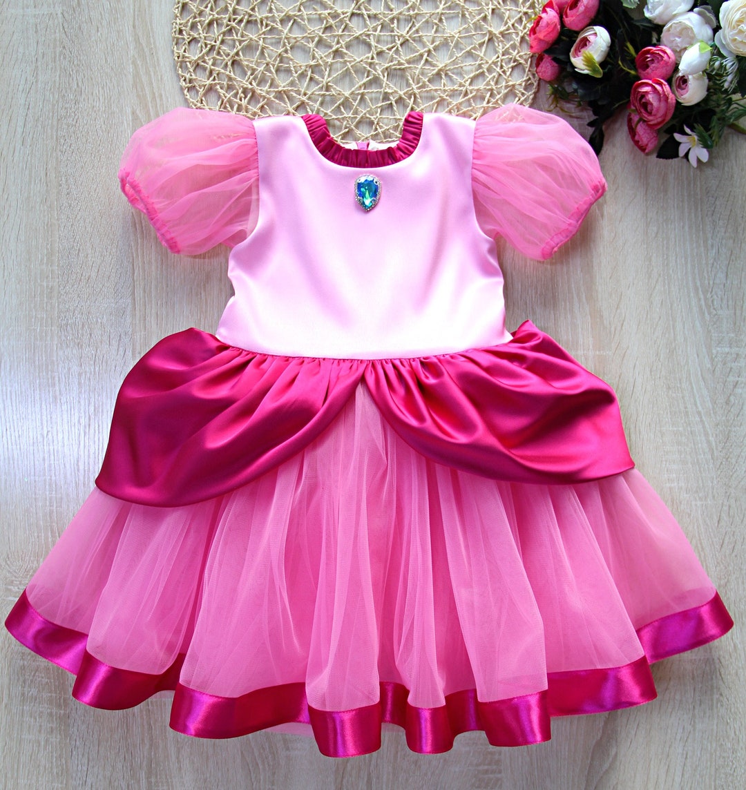 Princess Peach Dress the Best Quality Princess Peach Dress Etsy