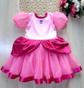 Pink Tulle Princess Dress,  Girls Halloween Birthday Party Gown product logo