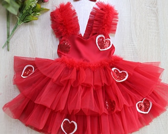 Tutu Dress For Little Girl Valentines Day Dresses Girl Valentine
