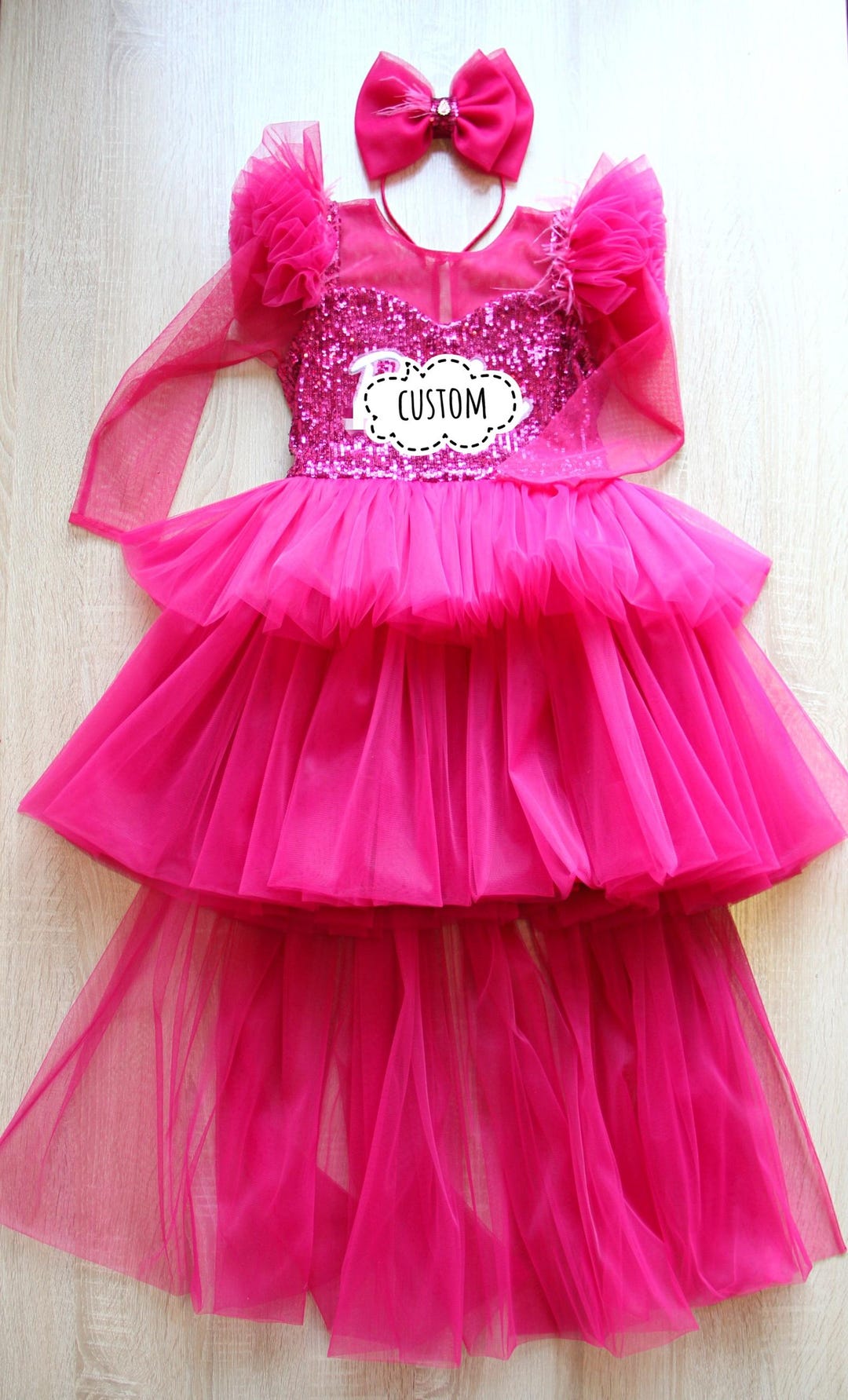 Sparkly Hot Pink Halter Sleeveless Sequin Long Party Dress Birthday Prom Gowns SP1764 main image 1
