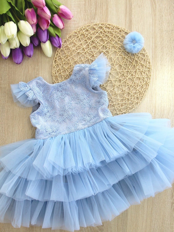 Vestido azul cielo para niñas Vestido de niña de flor de tul - Etsy México Vestido azul cielo para niñas Vestido de niña de flor de tul - Etsy México
