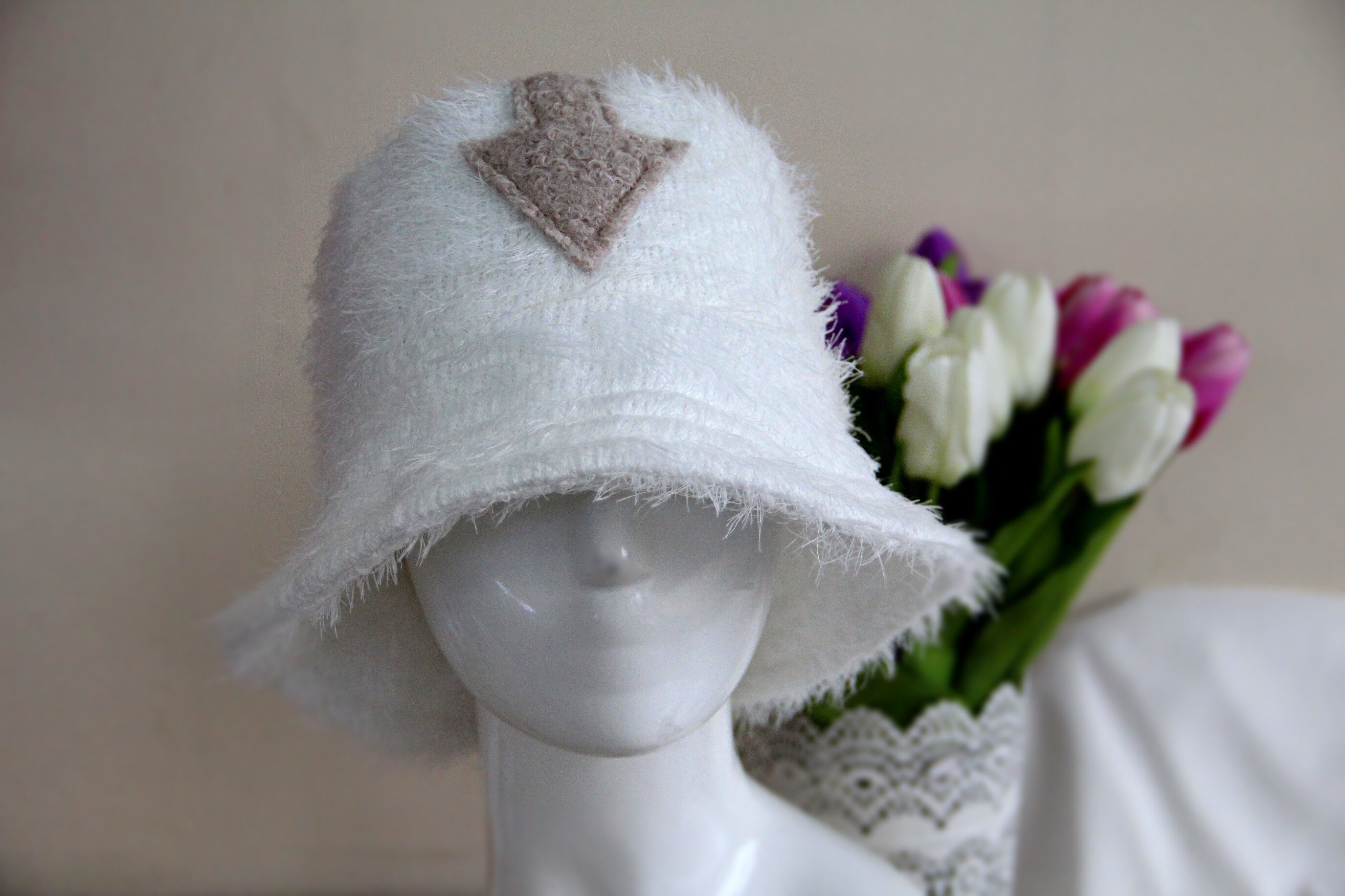 Appa bucket hat White fliffy trendy appa hat. Etsy