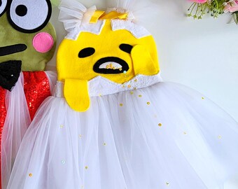 レイジーエッグコスチュームドレス、スパークルチュールバースデー衣装