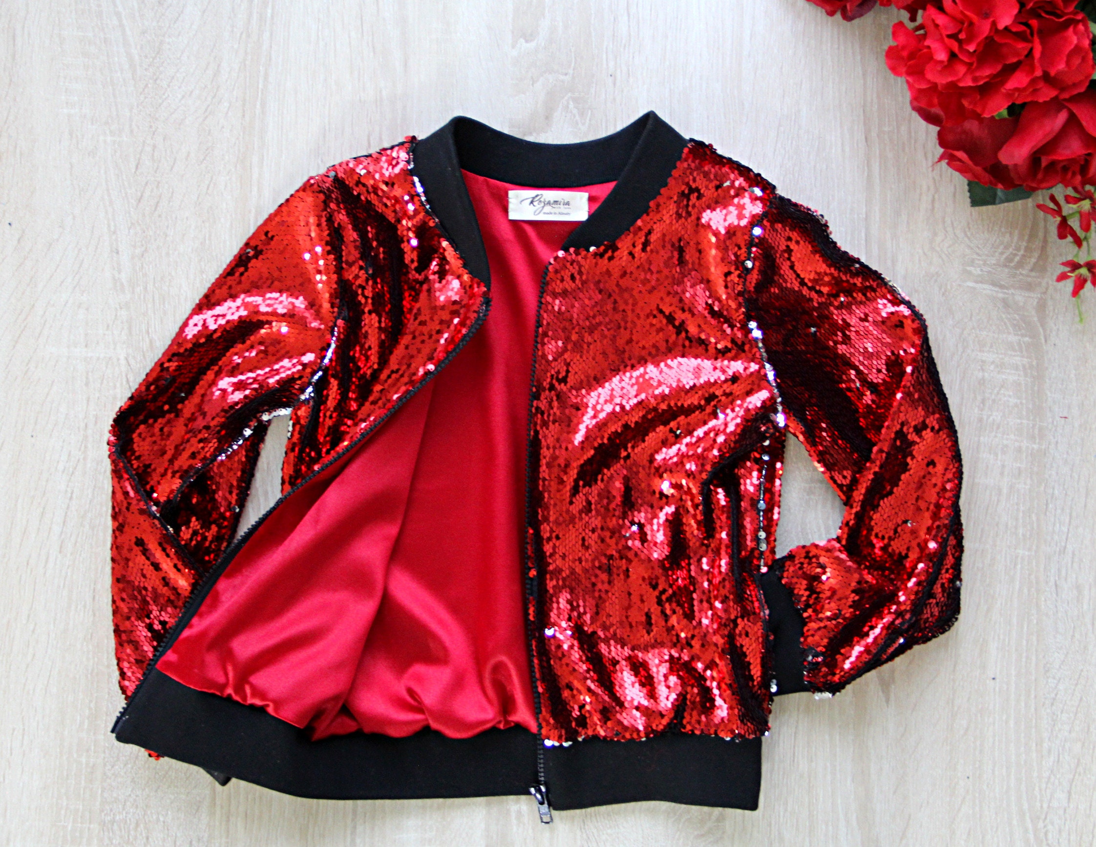 Red Sequin Jacket Red Sequin Jacket