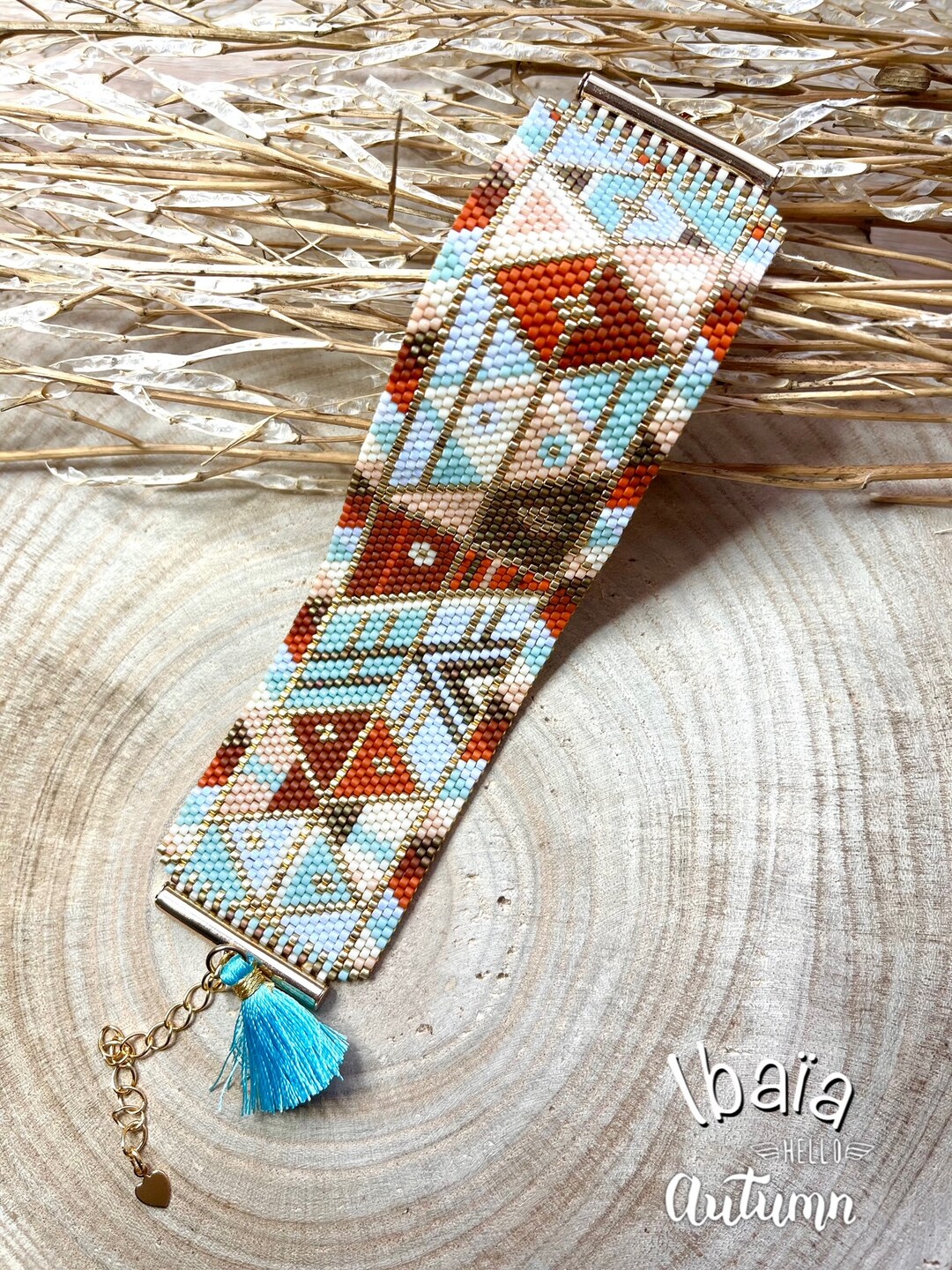 Pattern - Diagramme PDF for Bracelet Manchette - Etsy