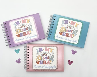 Personalized Disney Autograph Book, In My Disney Era, Autograph and Photo Album, Memory Book, Signature Book