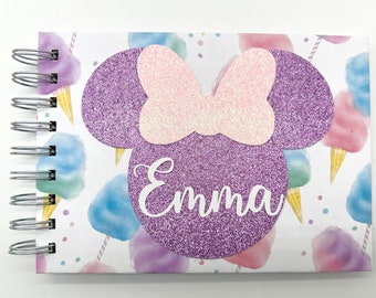 Disney Autograph Book, Glitter Minnie Mouse, Photo Album, Memory Book, Signature Book