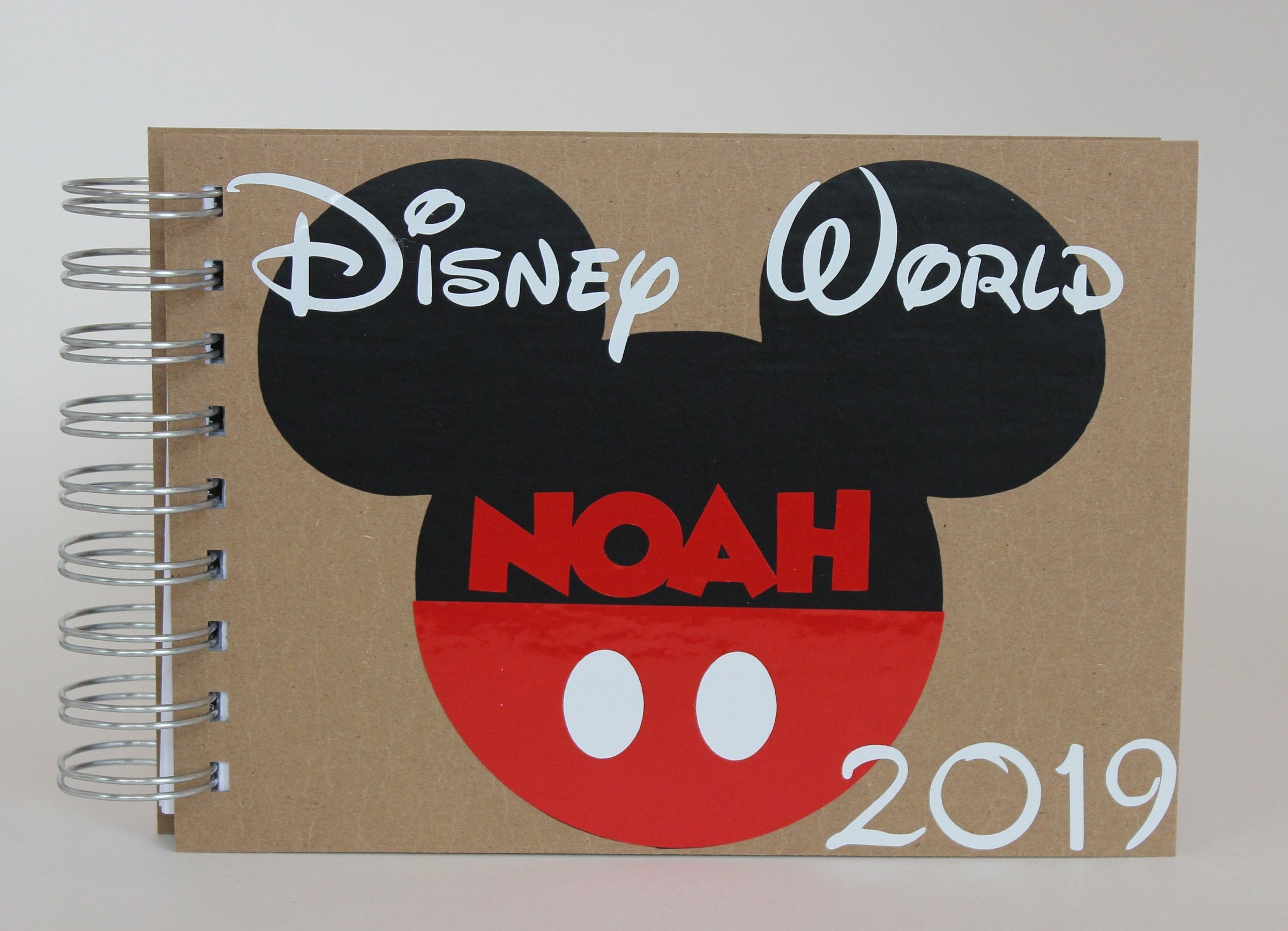 Disney Autograph Book Personalised Christmas Mickey Mouse Disneyland or World