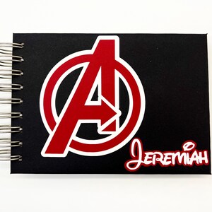 Disney Autograph Book, Avengers, Super Hero, Personalized, Disney World, Disneyland, Disney Cruise,Signature and Photo Album