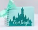 Disney Castle Autograph Book Arendelle Aqua Glitter Personalized Signature Book Disney World Disneyland Disney Cruise 