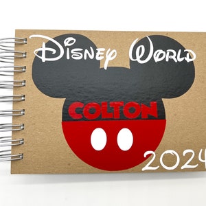 2024 Disney Autograph Book Personalized Classic Mickey Mouse Disney World Disneyland Disney Cruise Photo Album Memory Book Signature Book