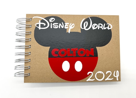 2024 Disney Autograph Book Personalized Classic Mickey Mouse Disney World Disneyland  Disney Cruise Photo Album Memory Book Signature Book 