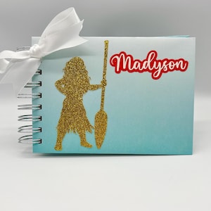 Moana Autograph Book, Personalized signature and photo album, Disney World, Disneyland, Disney Cruise, Aulani