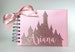 Disney Autograph Book Rose Gold Glitter Disney Princess Castle Personalized Shimmer Pink Signature Book Disney World Disneyland 