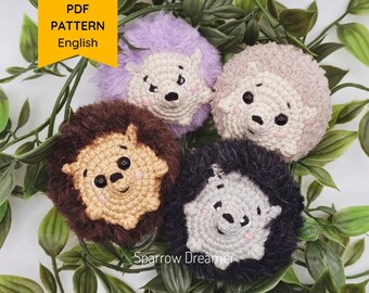 Crochet Tiny Hedgehog Pattern: No-Sew Amigurumi (PDF in ENG)