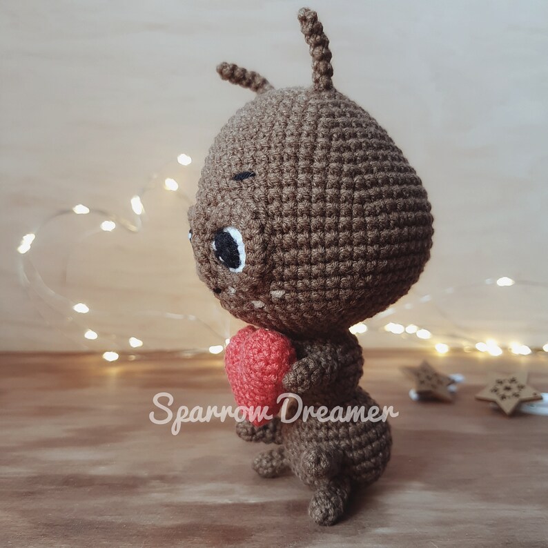 Crochet Ant With Heart Pattern: Amigurumi Valentine Toy (PDF in ENG) - Etsy