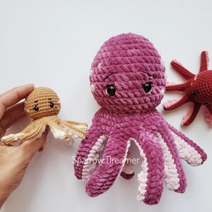 Haakpatroon zeedieren amigurumi: 5-in-1 bundel voor schildpad, pelikaan, kwal, zeepaardje en octopus (pdf in ENG) afbeelding 16