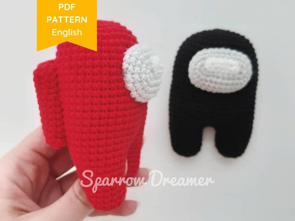 Patrón Among Us Peluches De Lana MuÃ±ecos Tejidos De Among Us