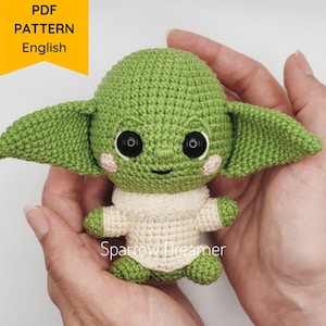 Amigurumi PATTERN: Crochet popular character from the movie, Space baby, Crochet toy tutorial, Easy to follow PDF file in ENG