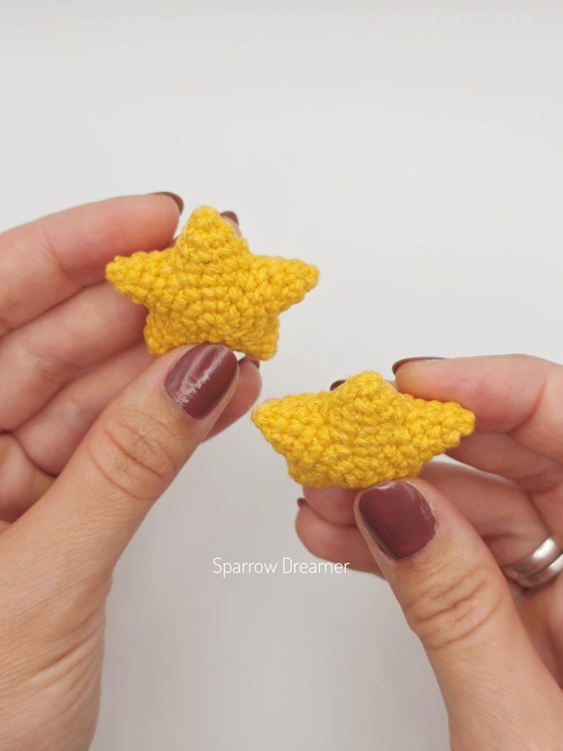 Patrón de mini estrella de ganchillo Amigurumi: PDF en inglés (NO apto para principiantes) imagen 3