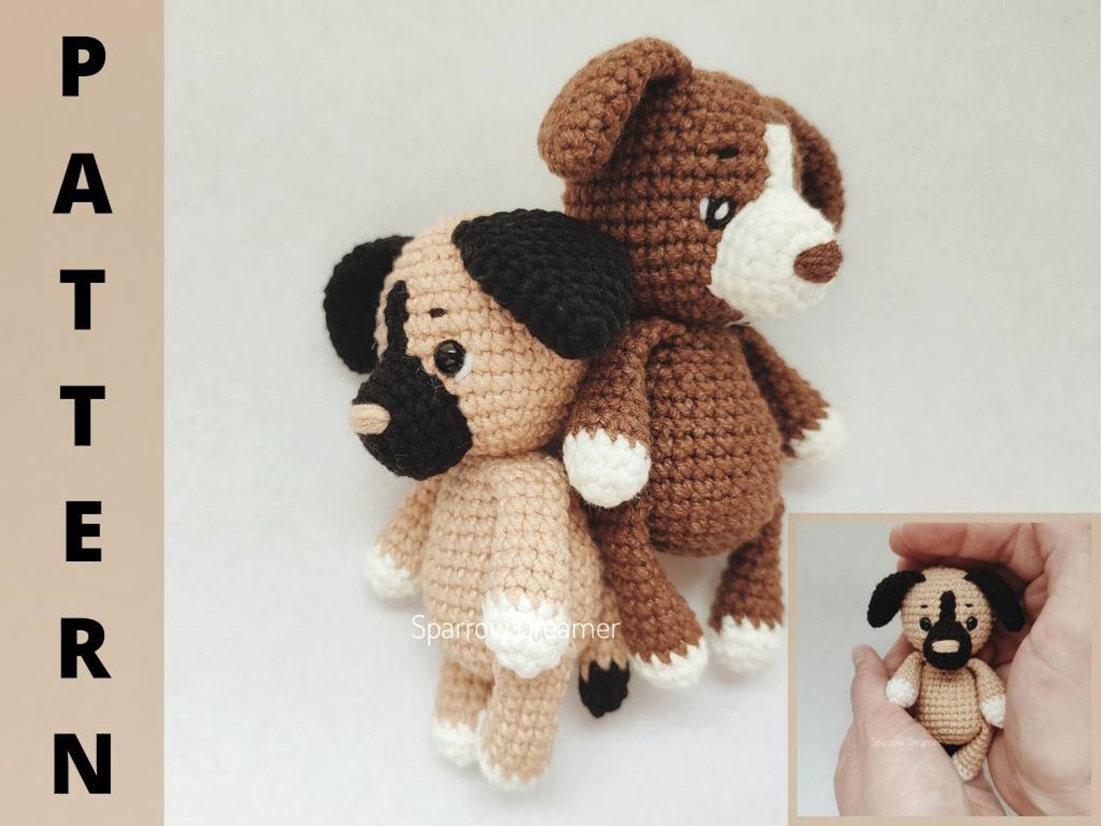 Crochet PATTERN Mini Dog Crochet Puppy Toy Pattern Amigurumi Etsy