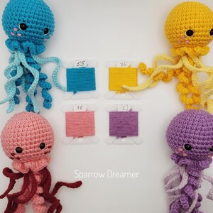 Haakpatroon zeedieren amigurumi: 5-in-1 bundel voor schildpad, pelikaan, kwal, zeepaardje en octopus (pdf in ENG) afbeelding 14