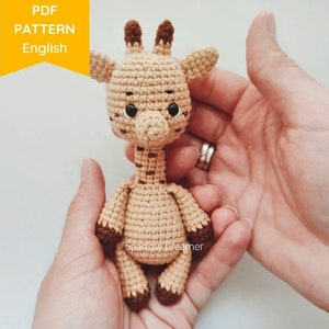 Crochet Giraffe Pattern: Mini Amigurumi Safari Animal (PDF in ENG)