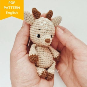 Amigurumi Deer Crochet Pattern: Easy Mini Forest Animal Toy (PDF Pattern in ENG)