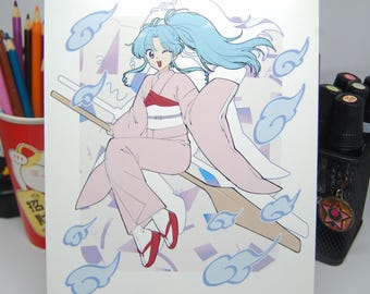 YuYu Hakusho Botan Impresión de arte y pegatina