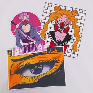 Stickers voiture anime sombre et avant-gardiste