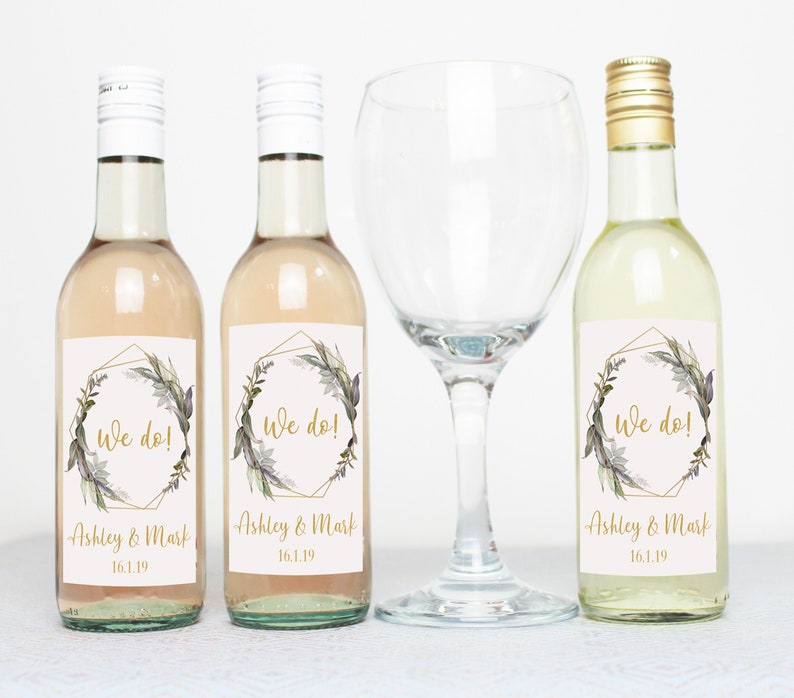 Mini Wine Bottles Wedding Fall Wedding Favors Wedding Etsy