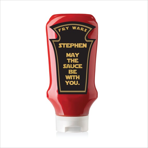 Personalised Ketchup Bottle Label Geek Gift for Him 40th Etsy UK