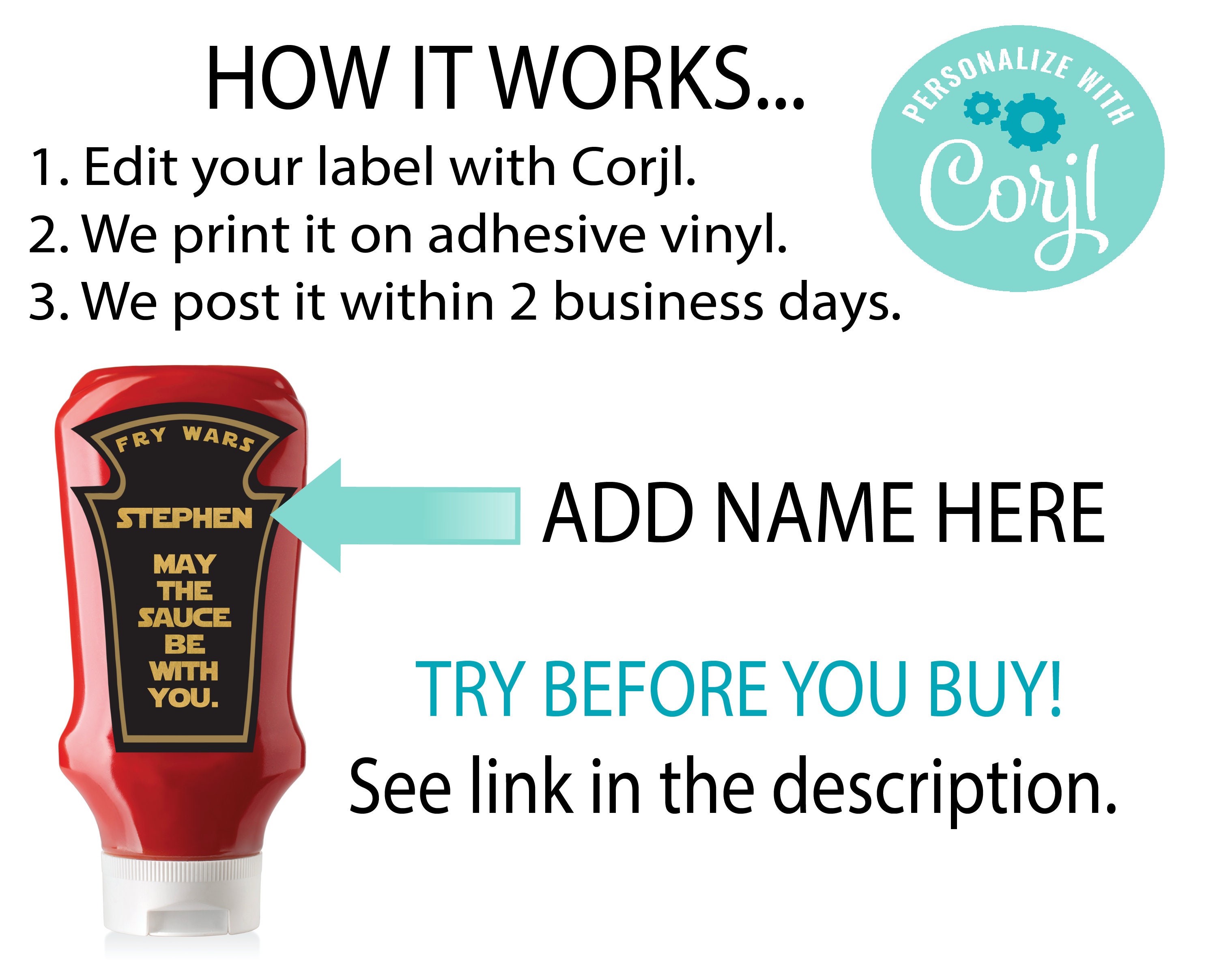 Personalised Ketchup Bottle Label Geek Gift for Him 40th Etsy UK