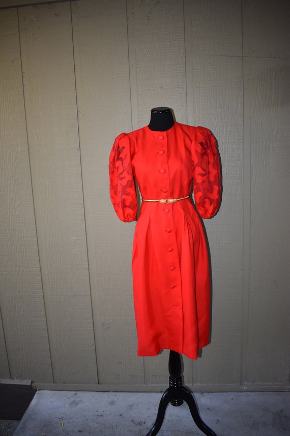 Vintage 1980's Designer Richilene Dress