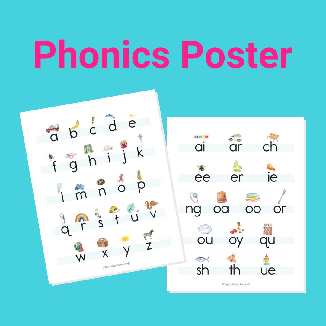 Phonics Picture Matching Hard  Phonics Games for School and Home