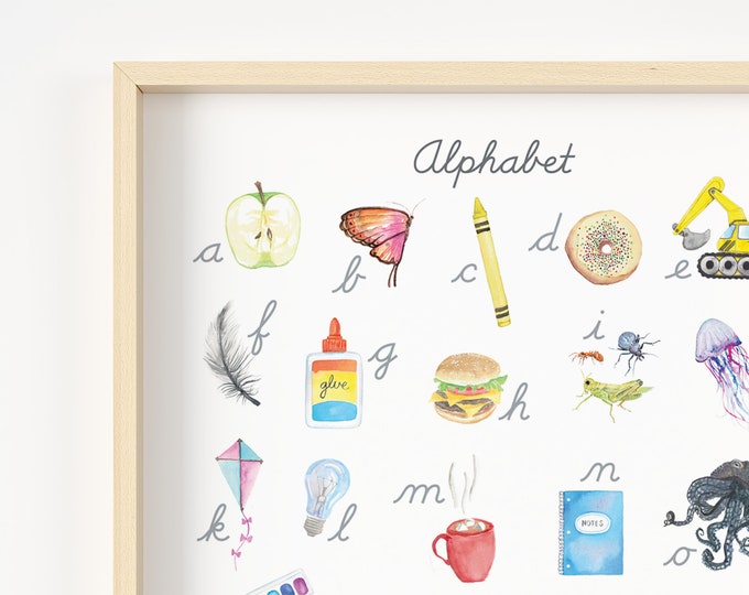 Nature Alphabet Uppercase, Instant Download, Digital Prints - Etsy Canada