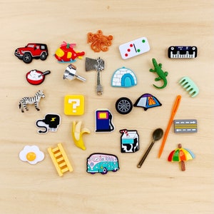 Langage des matériaux Montessori - Objets de l'alphabet à enseigner Sons des lettres de l'alphabet - Phonics - Montessori I Spy - Jouets d'activités préscolaires