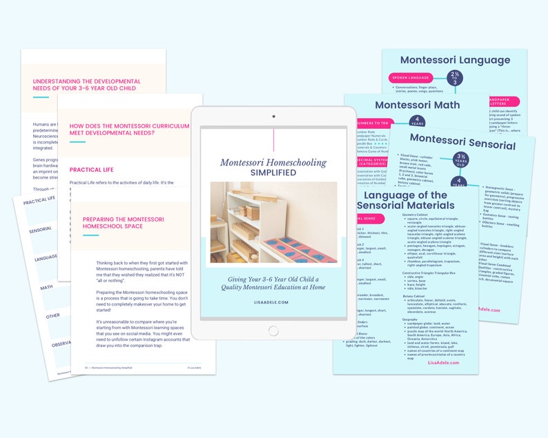 Montessori Homeschool Curriculum – Toddler & Preschool Education (PDF) image 4